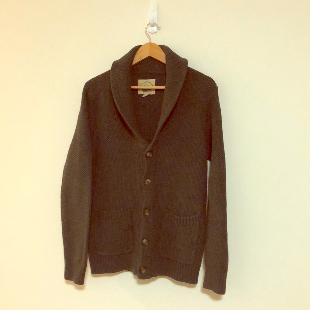 O’Hanlon Mills dark green cardigan